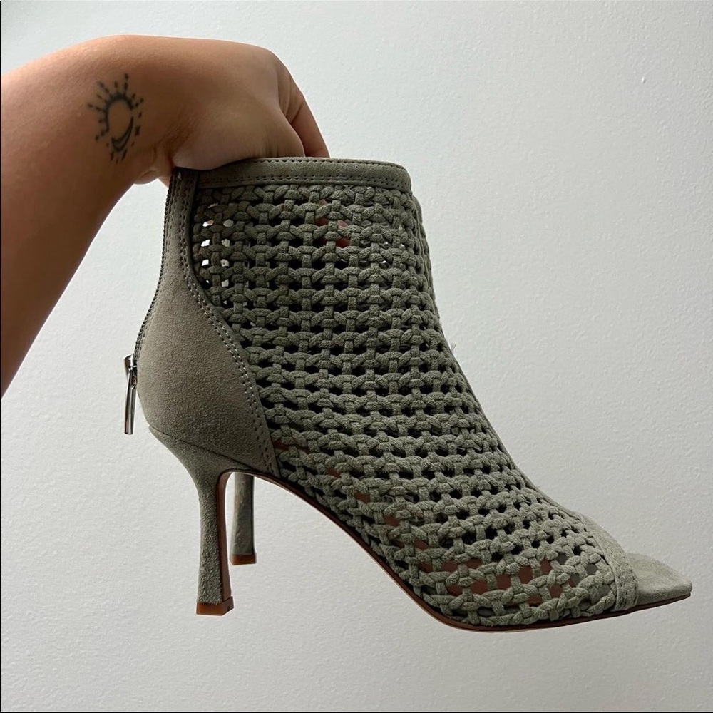 Vince Camuto Woven Suede Heels